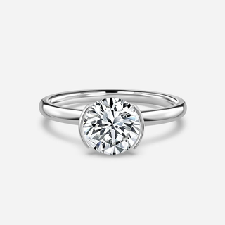 1.30 CT Round Moissanite Solitaire Engagement Ring