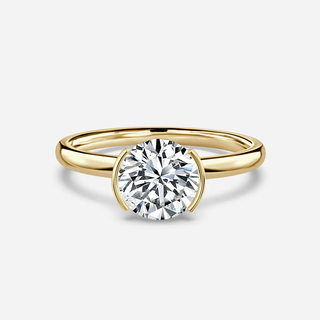 1.20 CT -3.0 CT Round Moissanite Solitaire Engagement Ring