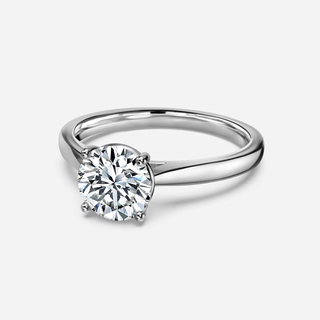 2.0 CT Round Moissanite Solitaire Engagement Ring