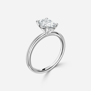 2.0 CT- 2.20 CT Oval Moissanite Solitaire Engagement Ring