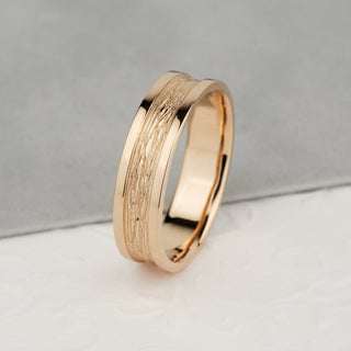 Textured Men's Wedding Band