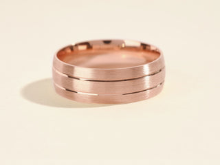 Men's Wedding Band with Matte Brushed Finish