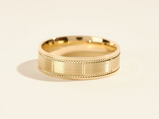 Men's Brushed and Shinny Finish Wedding Band