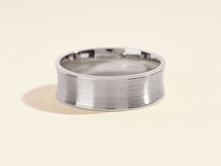 Concave Men's Wedding Band