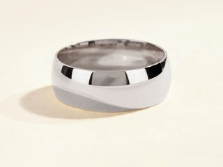 Polished Finish Style Men's Wedding Band.