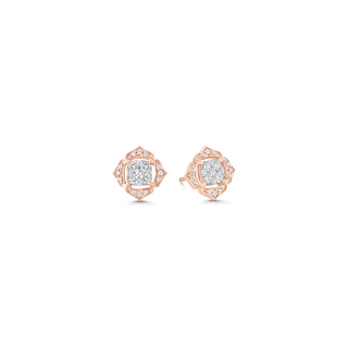 0.35 TCW Round Moissanite Diamond Stud Earrings