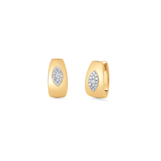 0.16 Moissanite Diamond Huggie Earrings