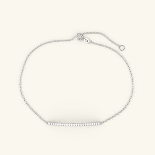 Moissanite Bar Setting Bracelet