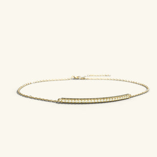 Moissanite Bar Setting Bracelet