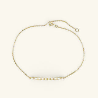 Moissanite Bar Setting Bracelet