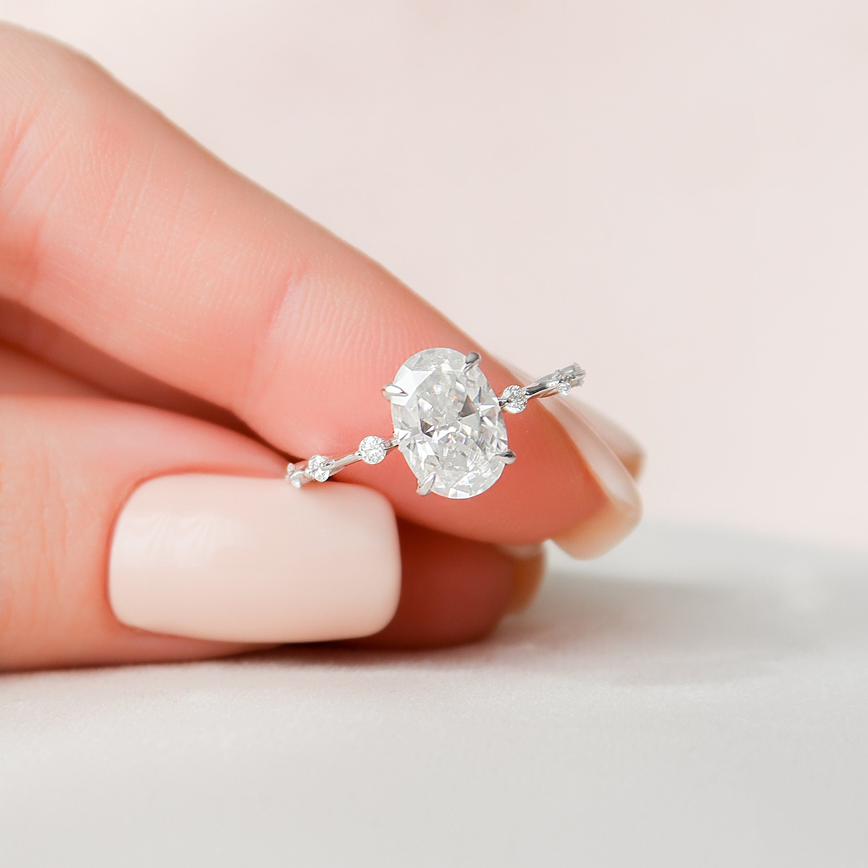 Oval style engagement rings shop